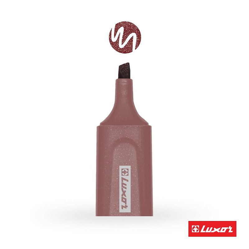 Текстовыделитель Luxor "Textliter Metallic" бронзовый, 1-5мм. 