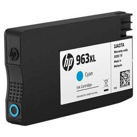 Картридж струйный HP (3JA27AE) для HP OfficeJet Pro 9010/9013/9020/9023, №963Xl, голубой, ресурс 1600 страниц 