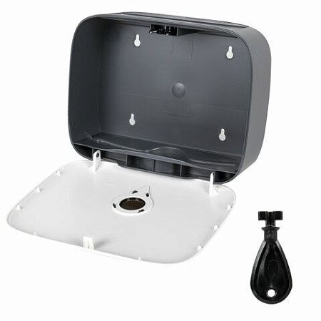 Диспенсер для полотенец ULTRA LAIMA PROFESSIONAL (Система H2), Z-сложения, малый, белый, ABS-пластик, 606833 