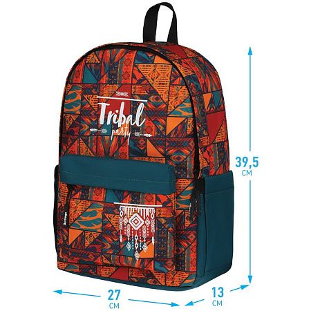 Рюкзак Berlingo Casual "Tribe" 39,5*27*13см, 1 отделение, 3 кармана, уплотненная спинка 