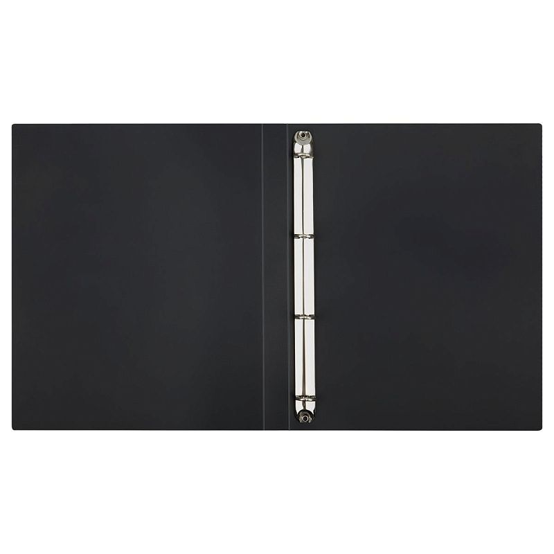 Папка на 4 кольцах OfficeSpace "Вита" А4, 25мм, 500мкм, пластик, черная 