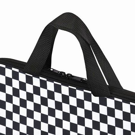 Папка на молнии с ручками BRAUBERG А4, 1 отделение, полиэстер, 20 мм, "Black and white", 272172 