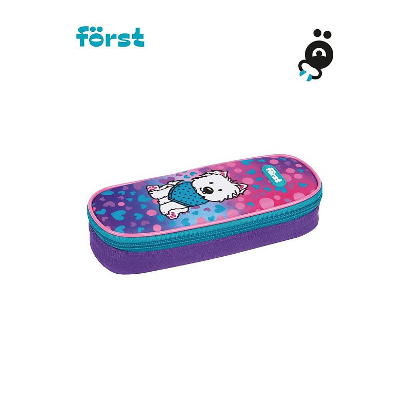 Пенал корпусный 1 отделение, 220*90*45 Först "Best friends", полиэстер 