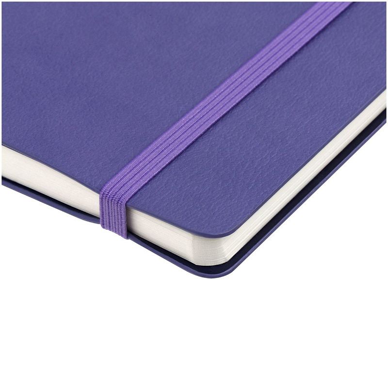 Записная книжка А6 80л. ЛАЙТ, кожзам, Greenwich Line "Classic. Lilac", с резинкой, фактурное тиснение, блок в клетку
