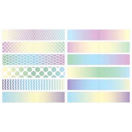Закладки для книг МАГНИТНЫЕ, "GRADIENT", набор 12 шт., 60x20 мм, BRAUBERG, 113170 