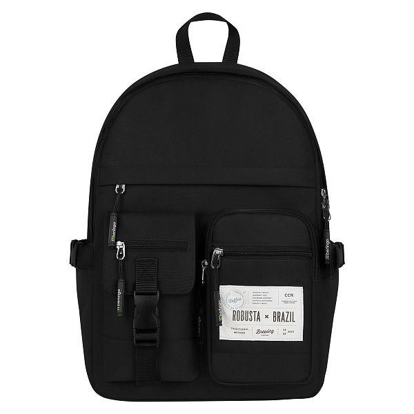 Рюкзак Berlingo Tasty "Black robusta", 40*28*17см, 1 отделение, 8 карманов, уплотненная спинка
