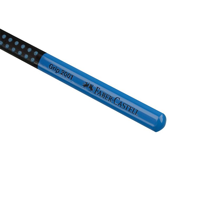 Карандаш ч/г Faber-Castell "Grip 2001 Two Tone", HВ, заточен., черный/голубой 