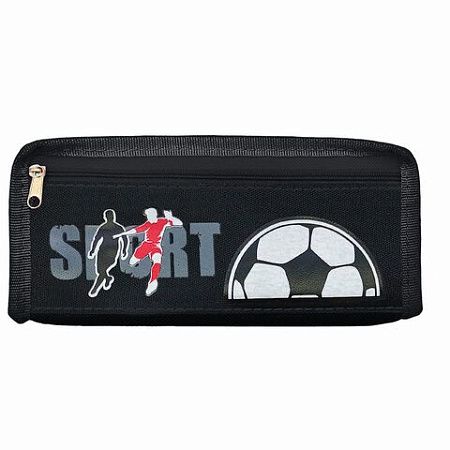 Пенал ЮНЛАНДИЯ ЮНИОР, 2 отделения, полиэстер, Sport, 21х8х6 см, 273812
