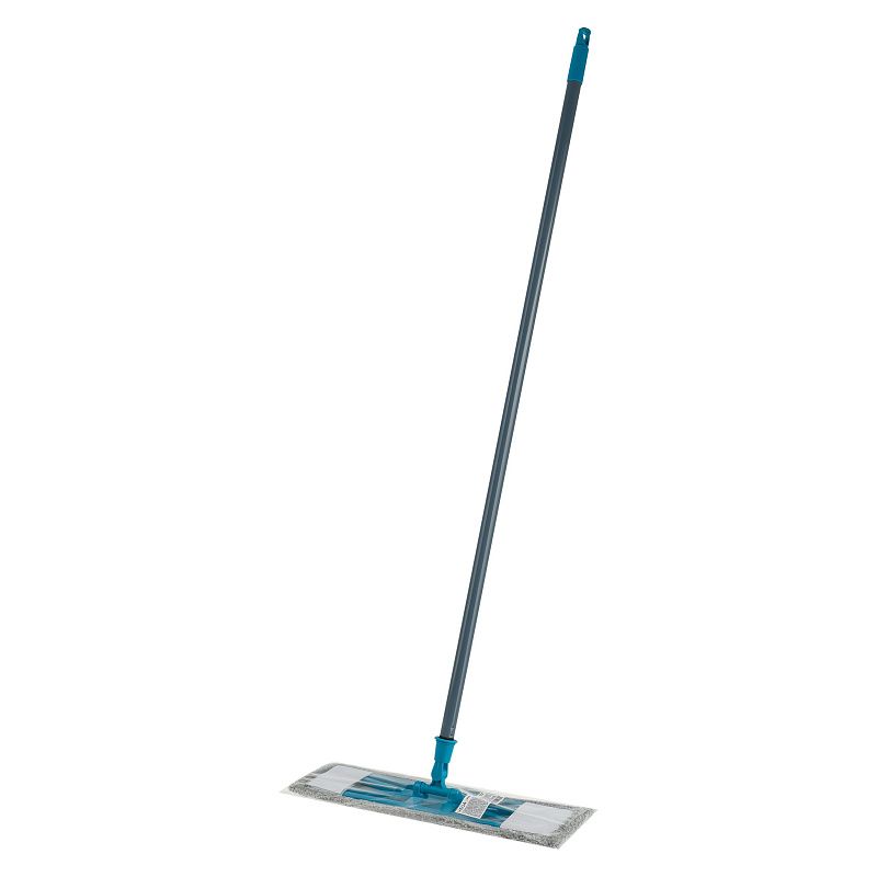 Швабра VEGA, ручка 110см, пласт.флаунд. 40см, насадка микрофибра (карман+липучка)
