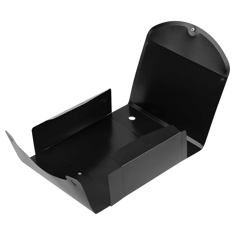 Короб архивный на кнопке OfficeSpace разборный, 100мм, пластик, 900мкм, черный 