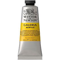 Краска акриловая художественная Winsor&Newton "Galeria", 60мл, туба, насыщенно-желтый кадмий Краска акриловая художественная Winsor&Newton "Galeria", 60мл, туба, насыщенно-желтый кадмий
