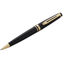 Ручка шариковая Waterman "Expert Black Lacquer GT" синяя, 1,0мм, подарочная упаковка