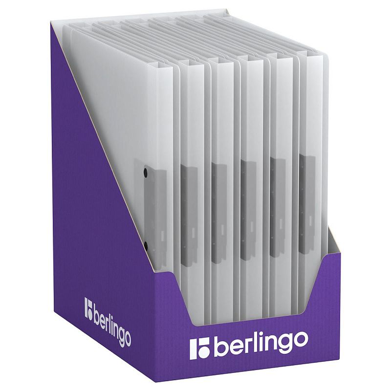 Папка с зажимом Berlingo "No Secret" А4, 17мм, 700мкм, полупрозрачная, с внутр. карманом 