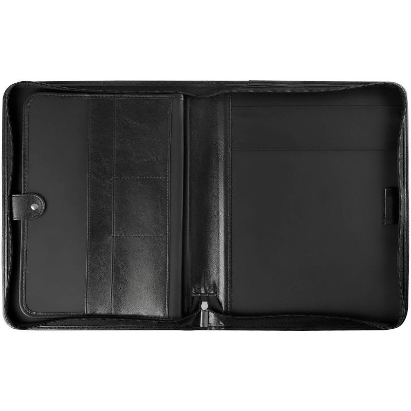 Папка деловая OfficeSpace "Palada" имп. кожзам., на молнии, блокнот 