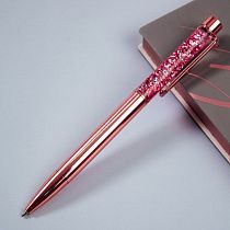 Ручка шариковая автоматическая MESHU "Rose sand" синяя, 1,0мм