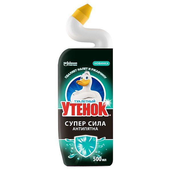 Средство для туалета Туалетный утенок "Супер сила. Антипятна", 500мл 