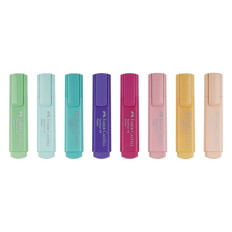 Набор текстовыделителей Faber-Castell "46 Pastel" 08 пастельных цв., 1-5мм 