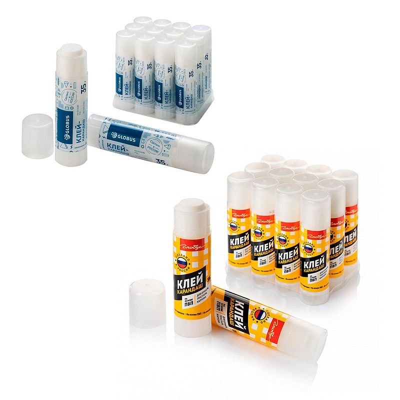 Клей-карандаш Globus "Школьный", 35г, ПВА