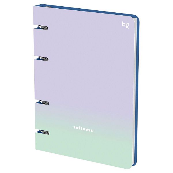 Тетрадь на кольцах А5, 120л., BG "Softness", картон, soft-touch ламинация