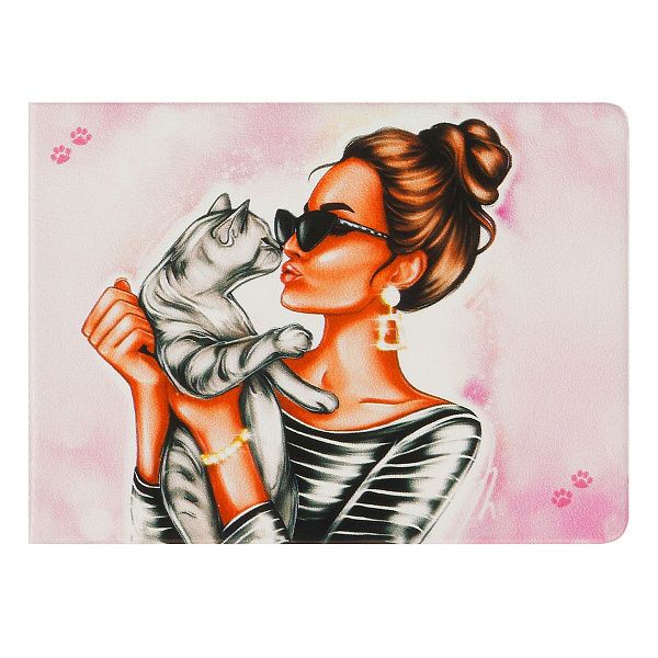 УЦЕНКА - Обложка для студенческого билета, пропуска, удостоверения OfficeSpace "Meow", ПВХ, фотопечать (осн 357047)