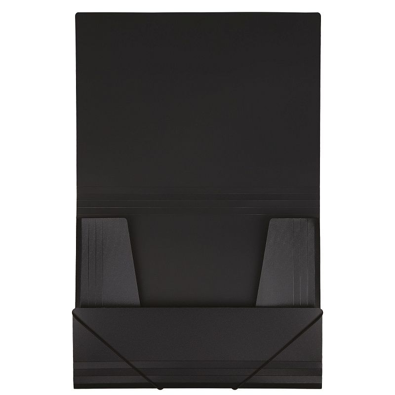 Папка на резинке СТАММ А4, 500мкм, пластик, черная 