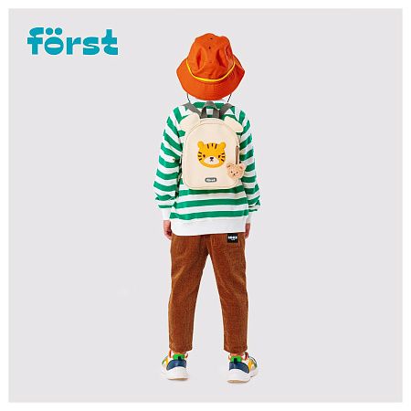 Рюкзак Först F-Kids "Little tiger" 25*21*10см, 1 отделение, уплотненная спинка 