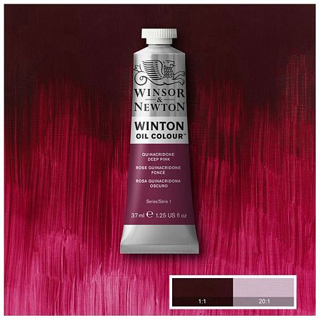 Краска масляная художественная Winsor&Newton "Winton", 37мл, туба, квинакридон темно-розовый