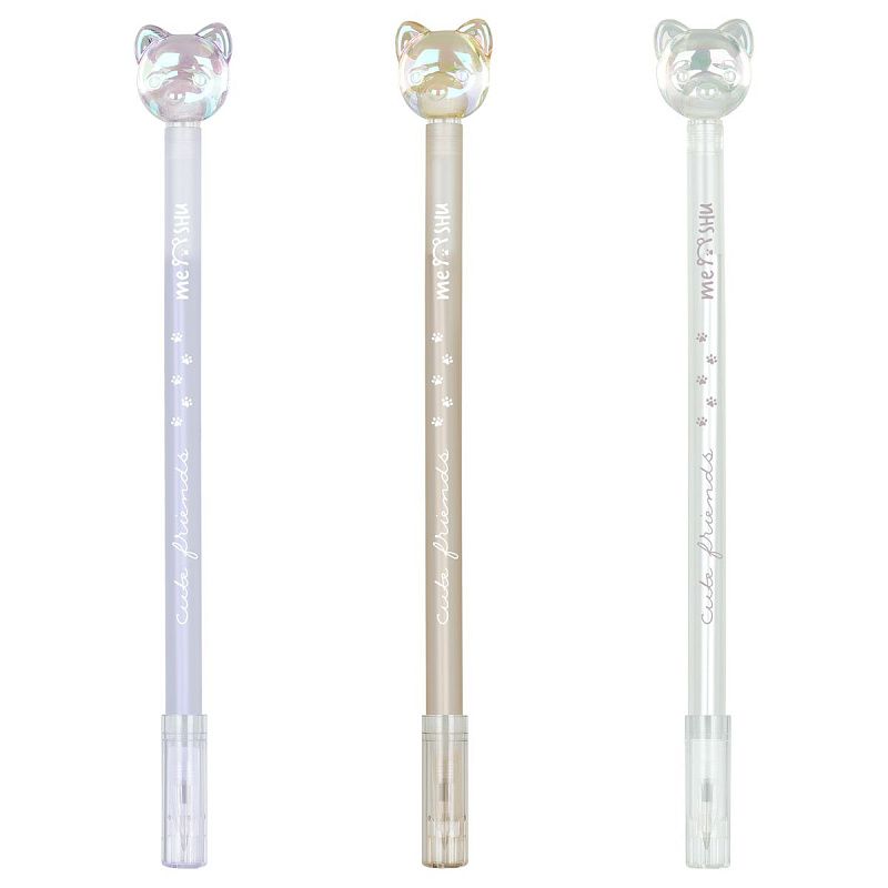 Ручка шариковая MESHU "Friend" синяя, 0,5мм, корпус ассорти 