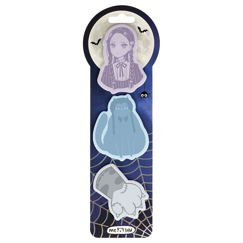 Набор самоклеящихся блоков фигурных MESHU "Catnesday", 20л*3 цвета, европодвес