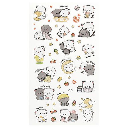 Наклейки объемные MESHU "Cute kittens", 10*23см, пакет европодвес