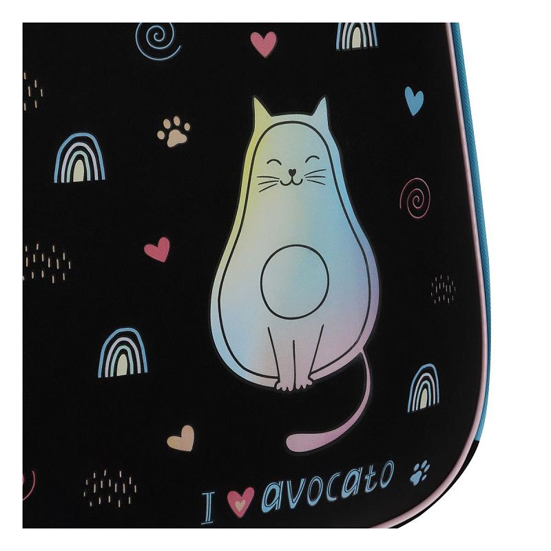 Ранец ArtSpace School Friend UFO "AvoCato" 39*30*18см, люминесцентная печать, 2 отделения, 2 кармана, анатомическая спинка 