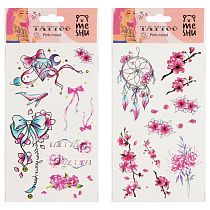Наклейка-тату MESHU "Pink mood", 22*10см, инд. уп., европодвес