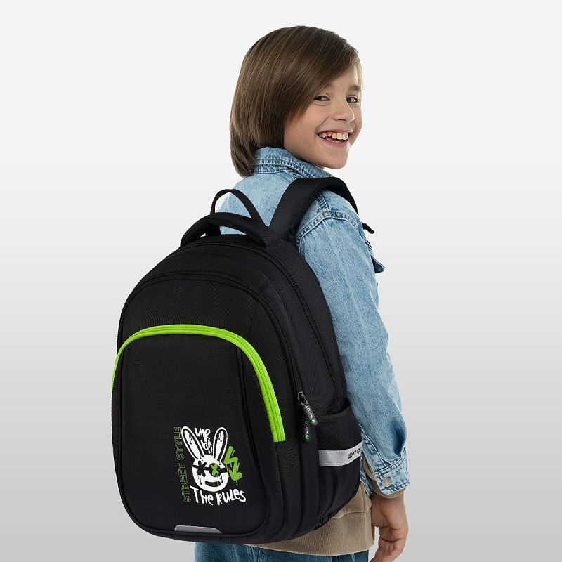 Рюкзак Berlingo Comfort "The Rules" 38*27*18см, 3 отделения, 3 кармана, эргономичная спинка 