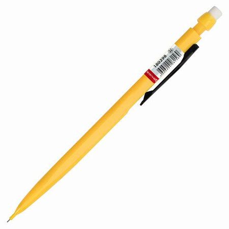 Карандаш механический 0,5 мм, BRAUBERG "Classic", ластик, корпус ассорти, 180398 