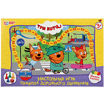 Игра настольная Умные игры "ПДД. Три кота", картонная коробка