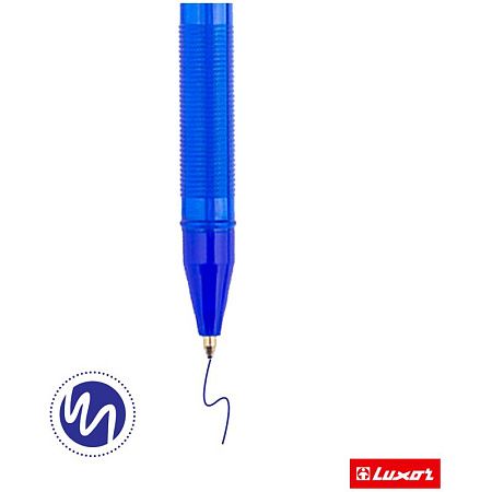 Ручка шариковая Luxor "Focus Icy" синяя, 1,0мм 