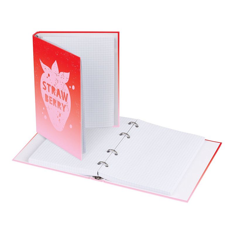 Тетрадь на кольцах А5, 240л., BG "Strawberry", матовая ламинация