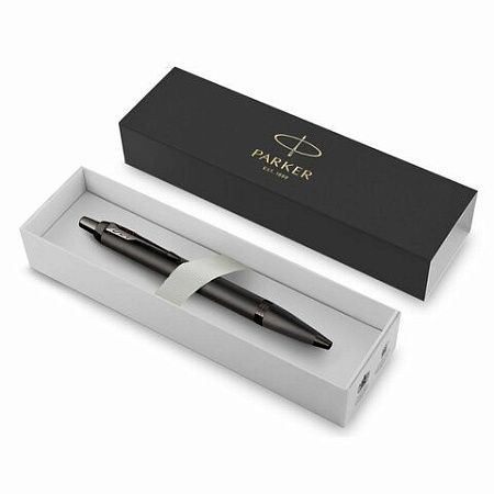 Ручка шариковая PARKER "IM Professionals Monochrome Titanium", корпус темно-серый, сталь, синяя, 2172961 