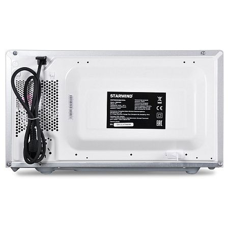 Микроволновая печь Starwind SMW2820, 20л, 700Вт, электронное управление, гриль, черная, серебристая