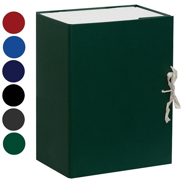 Короб архивный с завязками OfficeSpace разборный, БВ, 150мм,ассорти,клапан микрогофрокартон,до 1400л