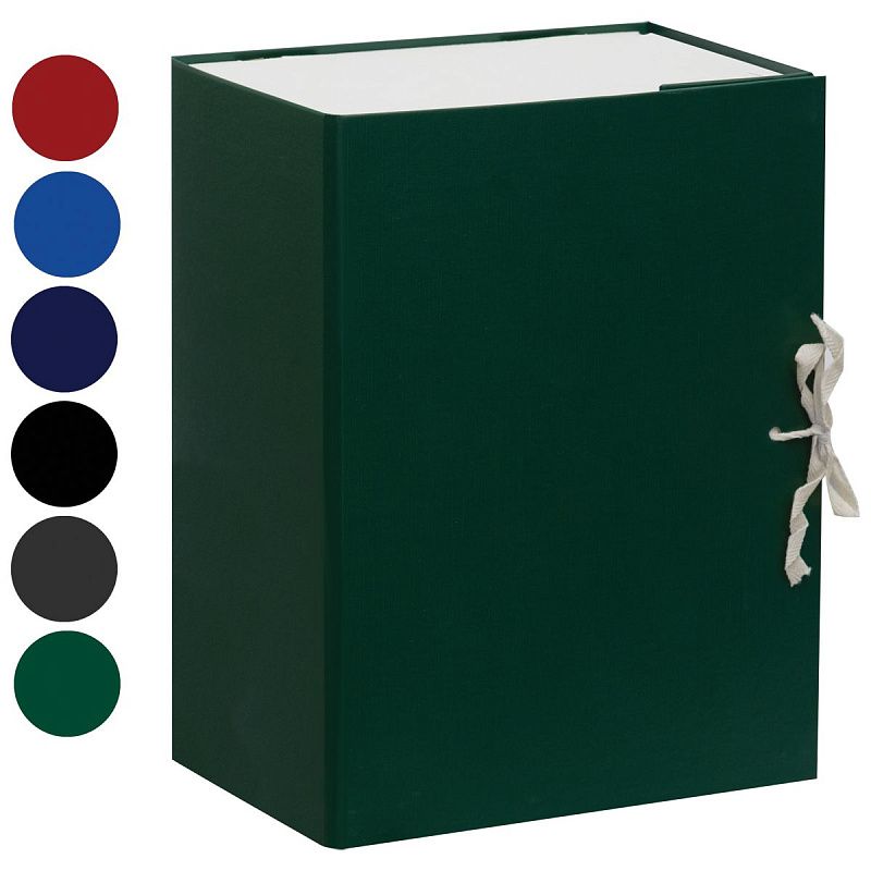 Короб архивный с завязками OfficeSpace разборный, БВ, 150мм,ассорти,клапан микрогофрокартон,до 1400л