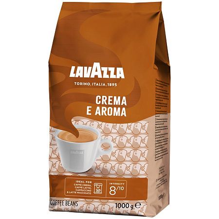 Кофе в зернах Lavazza "Crema e Aroma", вакуумный пакет, 1кг