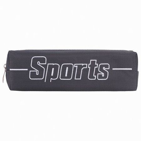 Пенал BRAUBERG, 1 отделение, полиэстер, "Sport", серый, 19х4х6 см, 270268 