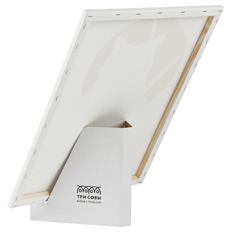 Картина по номерам на холсте с глиттером ТРИ СОВЫ "Кот-самурай", 40*50, с акриловыми красками и кистями