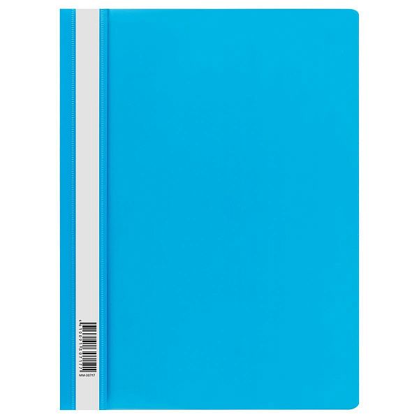 Папка-скоросшиватель пластик. СТАММ А4, 160мкм, голубая с прозр. верхом