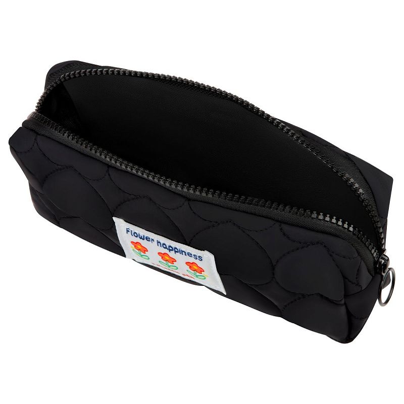 Пенал, 220*70*60 ArtSpace "Flowers on black", 50% полиэстер, 50% полиуретан, подкладка 