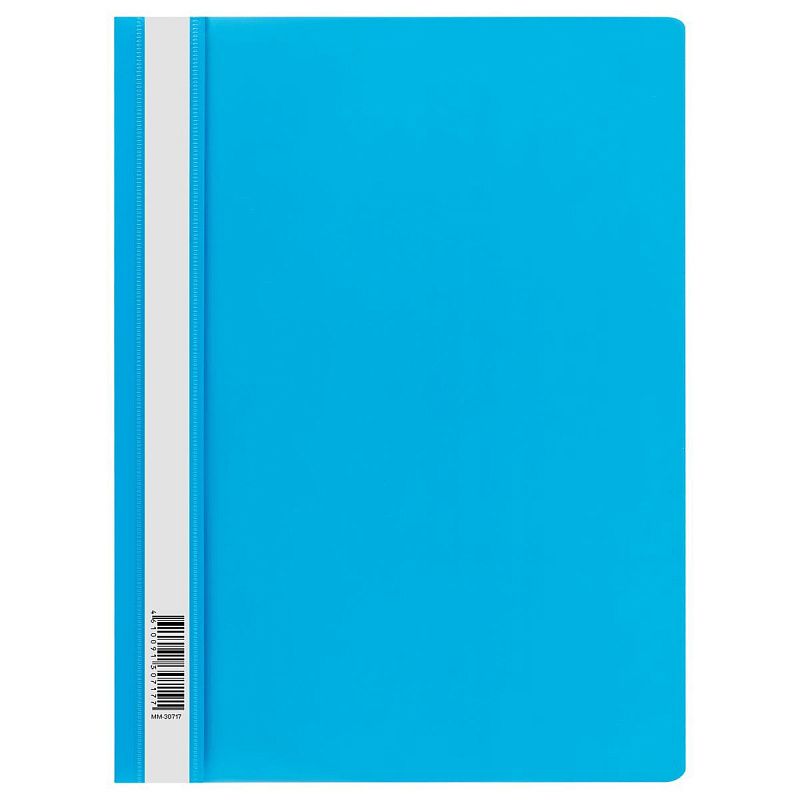 Папка-скоросшиватель пластик. СТАММ А4, 160мкм, голубая с прозр. верхом