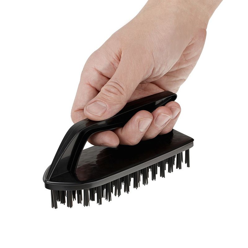 Щетка-утюжок для уборки OfficeClean для сильных загрязнений 13,5*5*6,5см, щетина 2см, пластик