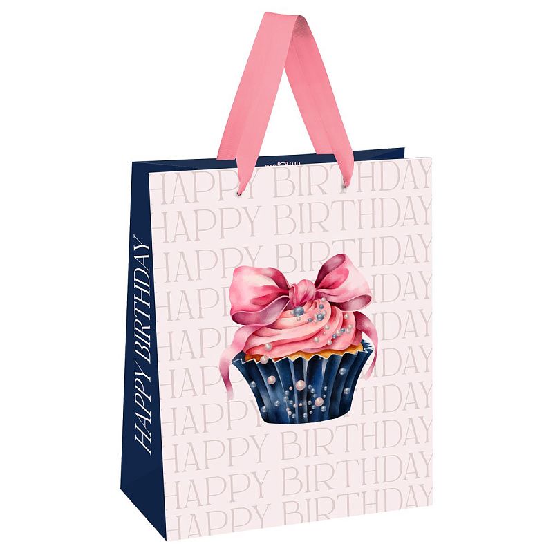 Пакет подарочный 18*23*10см MESHU "Cake", матовая ламинация