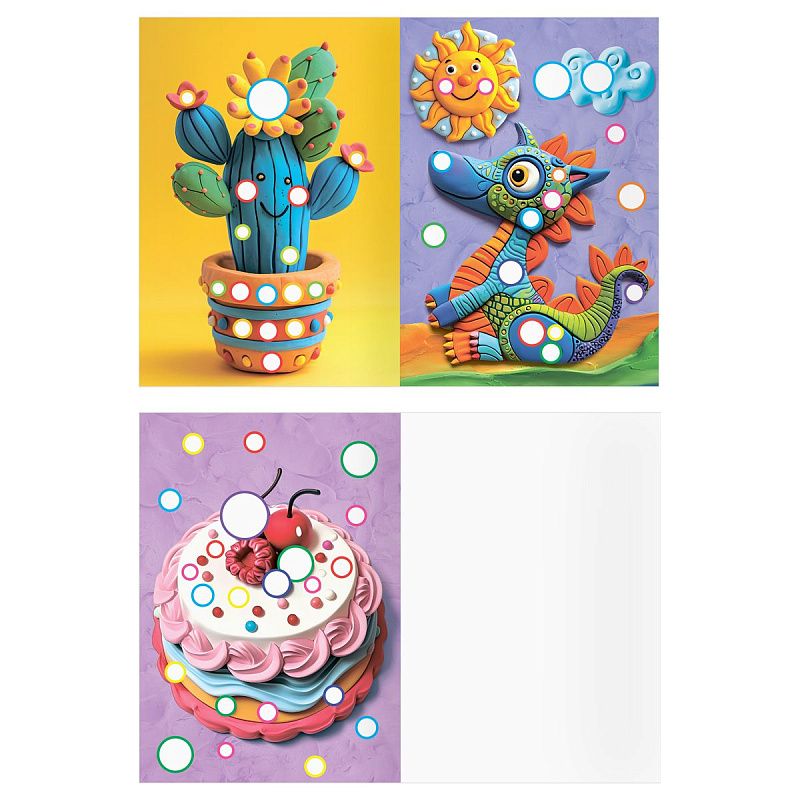 Раскраска пластилином А5 ТРИ СОВЫ "Выпуск №2", 8стр.